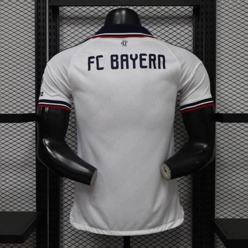 Player Version 2026-2027 Bayern Munich Away White Soccer Jersey Bayern Munchen Football Shirt
