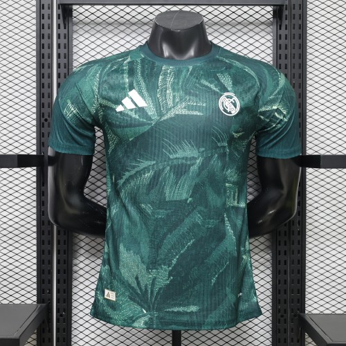 Player Version 2026-2027 Real Madrid Dark Green Soccer Pre-match Jersey Real Football Shirt