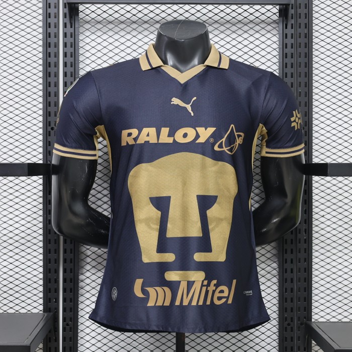 Player Version 2026-2027 Pumas Away Black Soccer Jersey Football Shirt