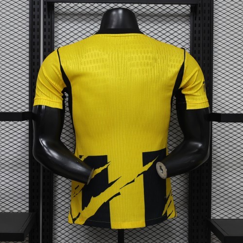 without Sponor Logo Player Version 2026-2027 Al-Ittihad Club Home Soccer Jersey Football Shirt