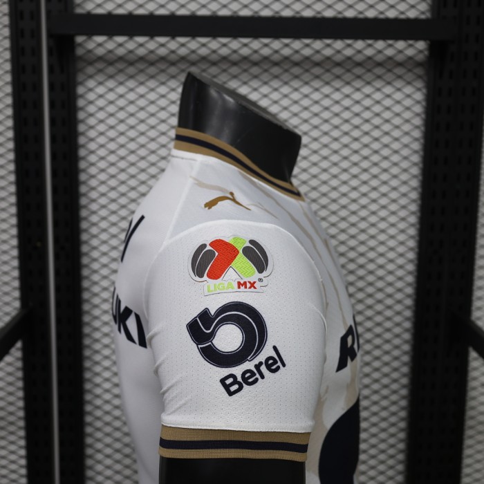 Player Version 2026-2027 Pumas Away White Soccer Jersey Football Shirt