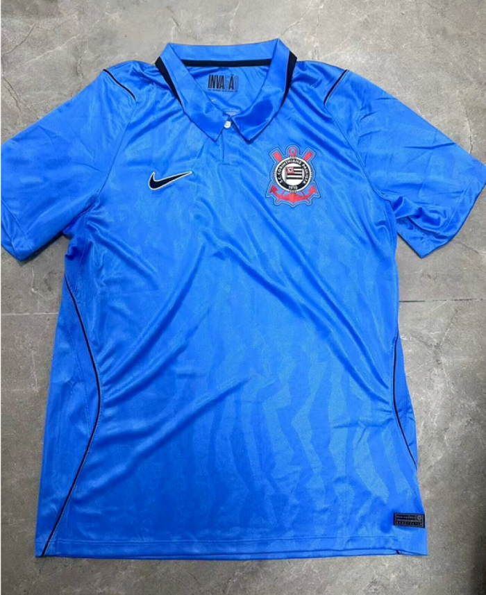 Fan Version 2026-2027 Corinthians Third Away Blue Soccer Jersey Football Shirt