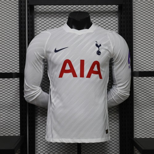 Long Sleeve Spurs Shirt Player Version 2026-2027 TOT Home Soccer Jersey Football Shirt