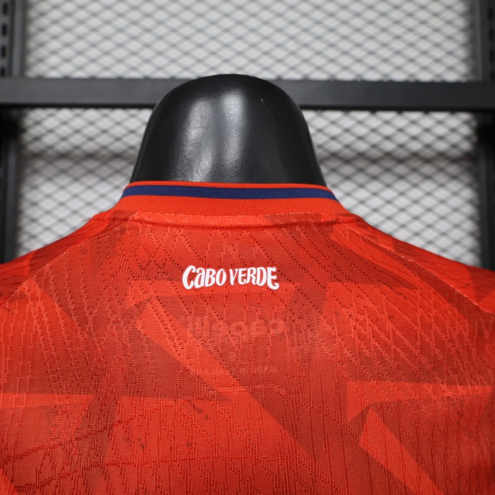 Player Version 2026 Cape Verde Third Away Red Soccer Jersey Football Shirt