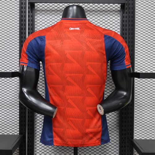 Player Version 2026 Cape Verde Third Away Red Soccer Jersey Football Shirt