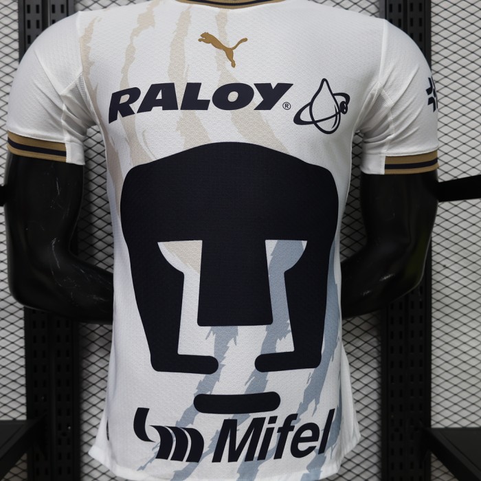 Player Version 2026-2027 Pumas Away White Soccer Jersey Football Shirt