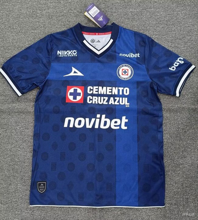 Fan Version 2026-2027 Cruz Azul Third Away Dark Blue Soccer Jersey Football Shirt