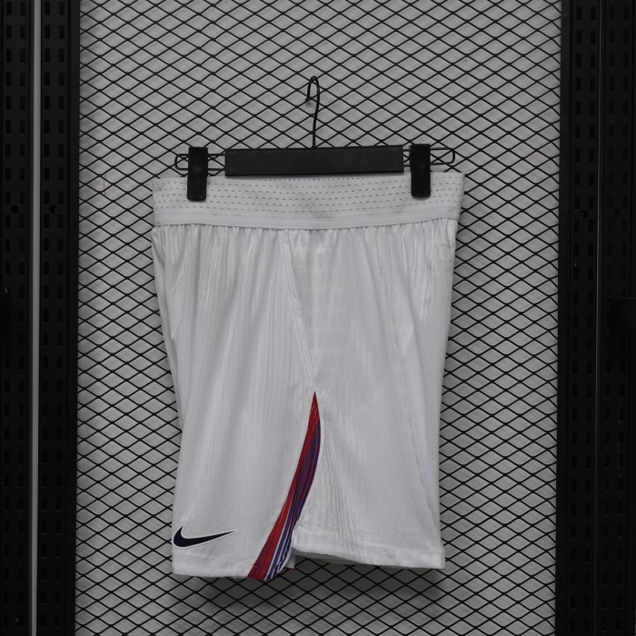 Player Version 2026-2027 PSG Away White Soccer Shorts Paris Football Shorts
