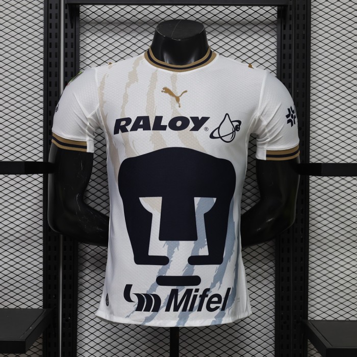 Player Version 2026-2027 Pumas Away White Soccer Jersey Football Shirt