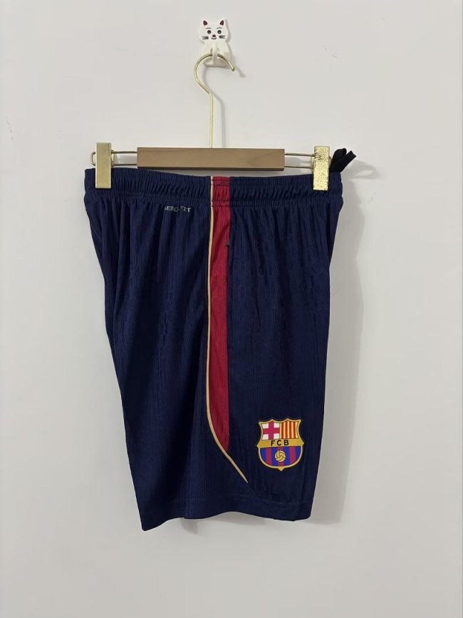 Player Version 2026-2027 Barcelona Dark Blue/Red Soccer Training Shorts Football Shorts