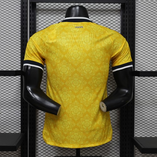 Player Version 2026-2027 Leeds United Away Yellow Soccer Jersey Football Shirt