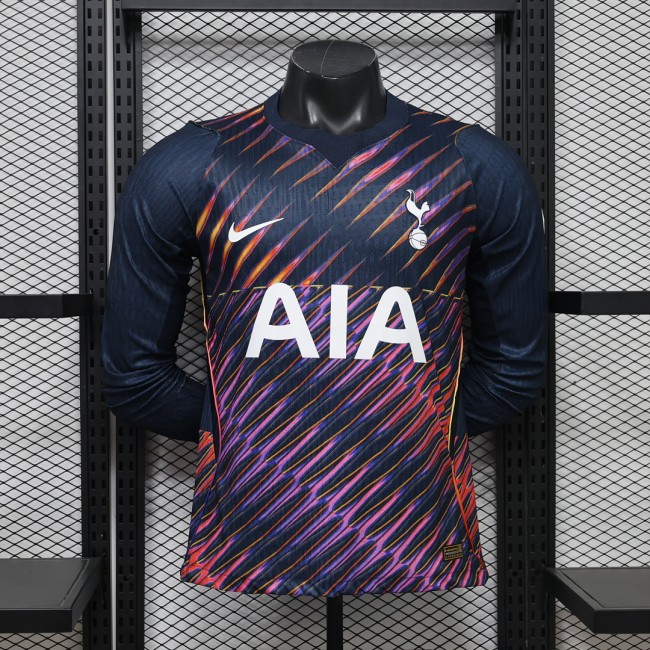 Long Sleeve Spurs Shirt Player Version 2026-2027 TOT Away Soccer Jersey Football Shirt