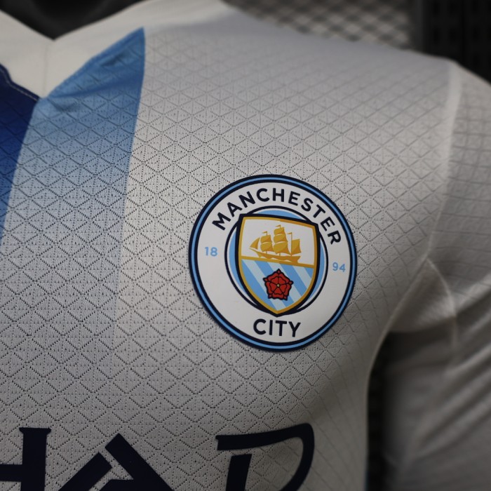 Long Sleeve Player Version 2026-2027 Manchester City Away White Soccer Jersey Man City Football Shirt