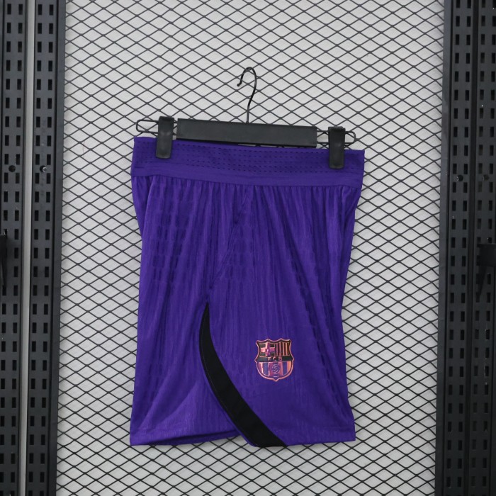 Player Version 2026-2027 Barcelona Away Purple Soccer Shorts Football Shorts