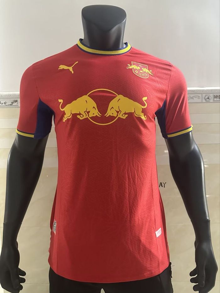 Player Version 2026-2027 RB Leipzig Away Red Soccer Jersey Football Shirt