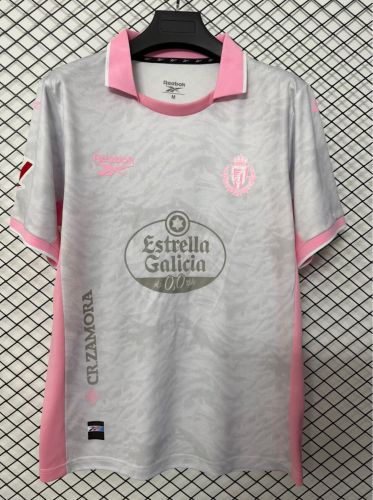 with LALIGA Patch Fans Version 2026-2027 Real Valladolid Third Away Grey Soccer Jersey Football Shirt