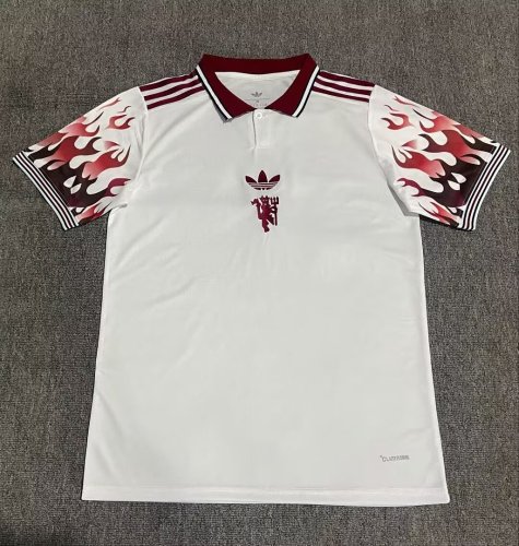 Fan Version 2026-2027 Manchester United White Football T-shirt Soccer Polo