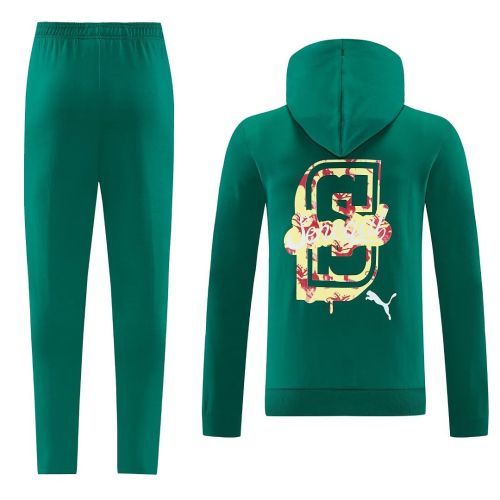 with Caps 2026-2027 Senegal Green Windbreaker Soccer Tracksuit Jacket Football Jacket and Pants