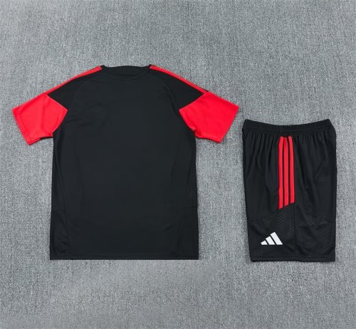 Adult Uniform 2026-2027 Manchester United Black/Red Soccer Training Jersey and Shorts Football Kits