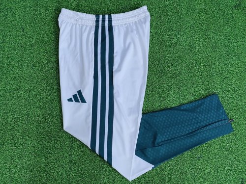 Player Version 2026-2027 Real Madrid White/Green Soccer Pant Football Long Pants