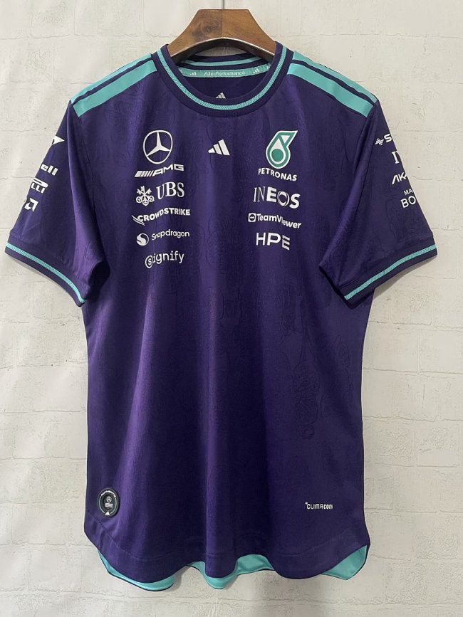 2026 Mercedes Purple T-shirt Mecedes Racing Jersey