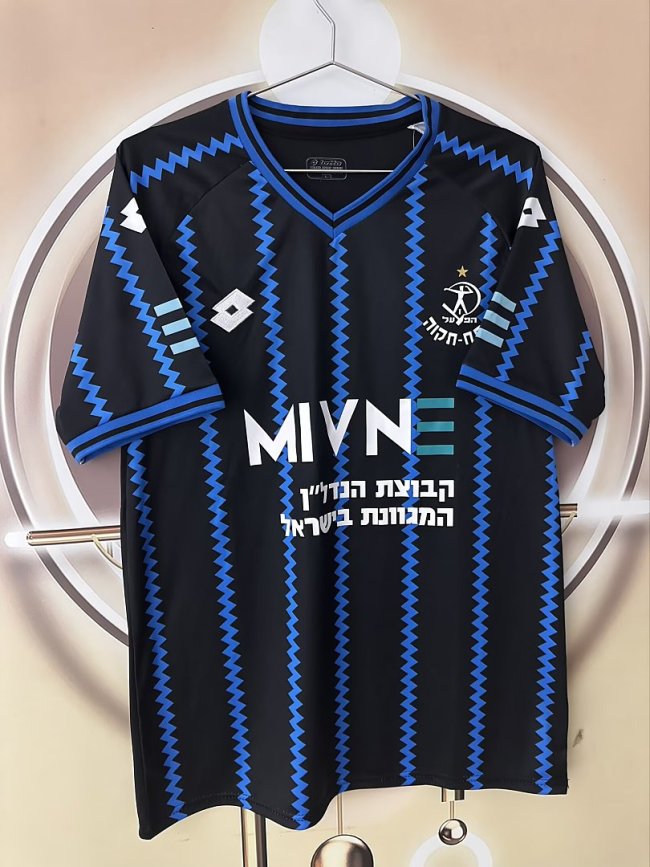 Fans Version 2026-2027 Maccabi Petah Tikva Away Black Soccer Jersey Football Shirt