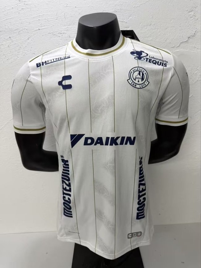 Player Version 2026-2027 Atletico San Luis Away White Soccer Jersey Atlético San Luis Football Shirt
