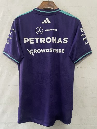2026 Mercedes Purple T-shirt Mecedes Racing Jersey