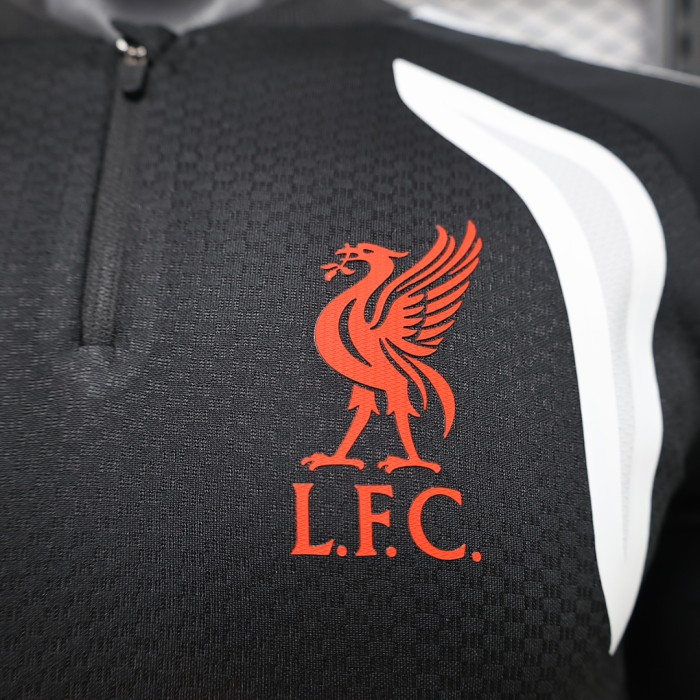 Long Sleeve Player Version 2026-2027 Liverpool Black/White Soccer Jersey Football Shirt
