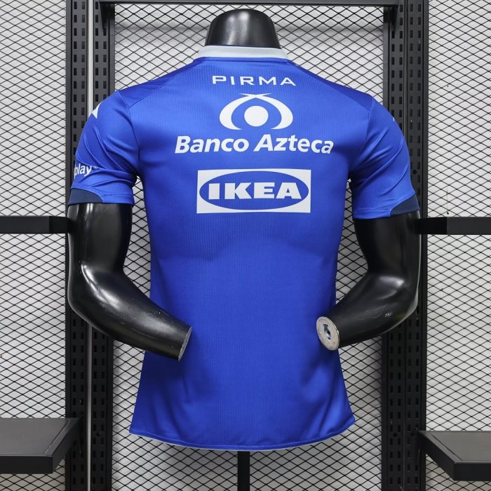 Player Version 2026-2027 Puebla Away Blue Soccer Jersey Football Shirt