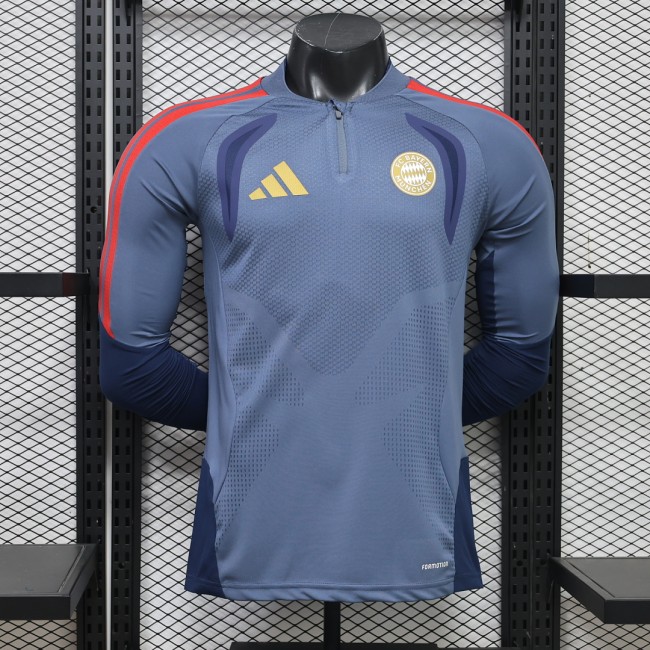 Long Sleeve Player Version 2026-2027 Bayern Munich Grey Soccer Jersey Bayern Munchen Football Shirt