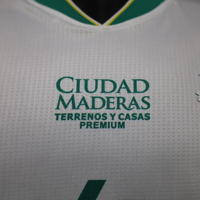 Player Version 2026-2027 Club Leon Away White Soccer Jersey Football Shirt