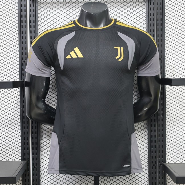 Maillot Juve Shirt Player Version 2026-2027 Juventus Black/Grey Soccer Training Jersey Football Shirt