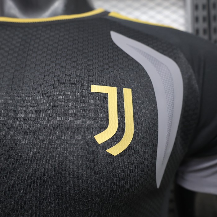 Maillot Juve Shirt Player Version 2026-2027 Juventus Black/Grey Soccer Training Jersey Football Shirt