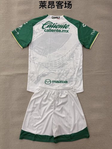 Youth Uniform Kids Kit 2026-2027 Leon Away Soccer Jersey Shorts Child Football Set