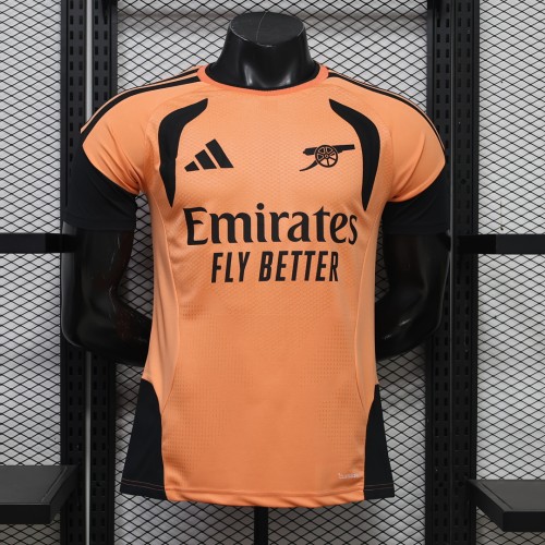 Player Version 2026-2027 Arsenal Orange/Black Soccer Training Jersey Football Shirt