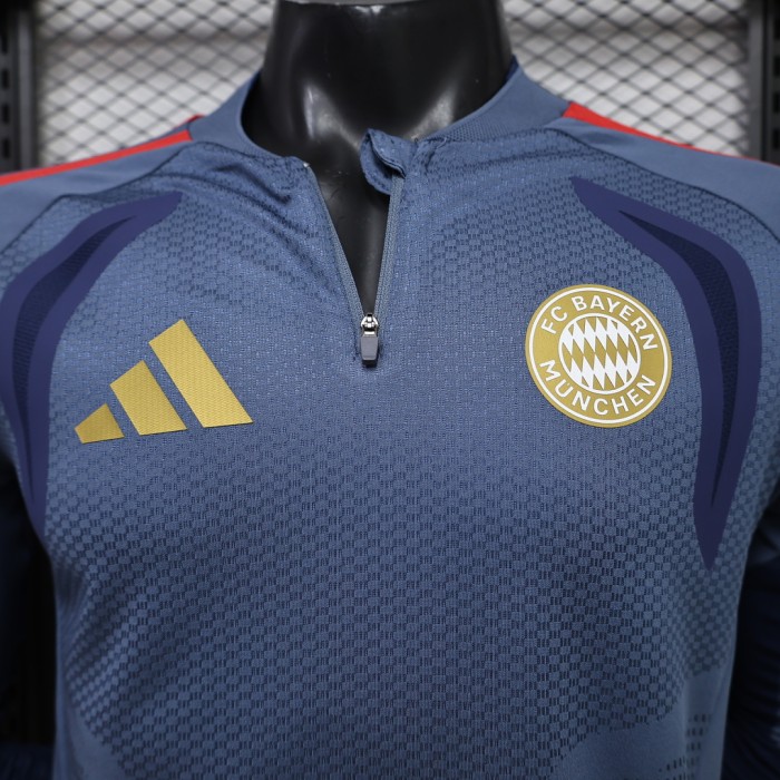 Long Sleeve Player Version 2026-2027 Bayern Munich Grey Soccer Jersey Bayern Munchen Football Shirt
