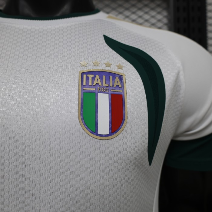Player Version 2026 Italy White/Blue Soccer Training Jersey Football Shirt