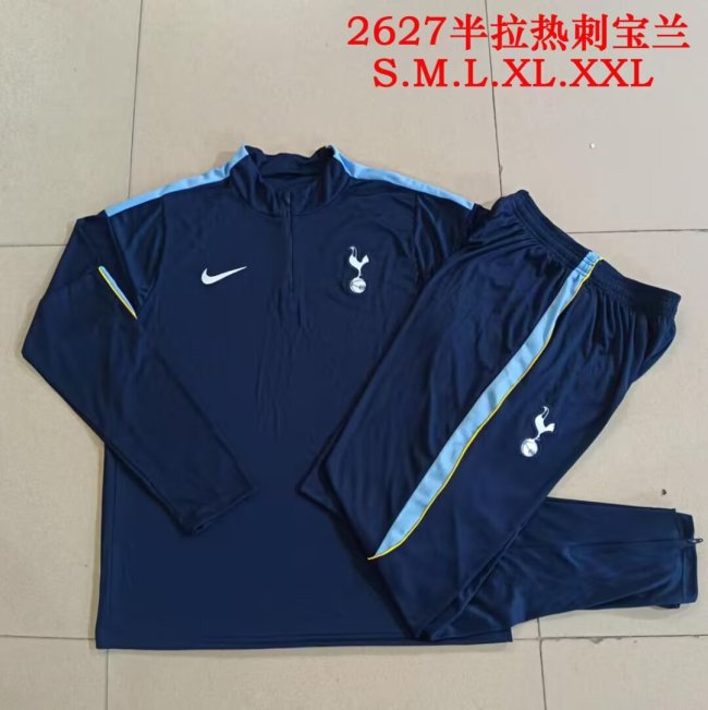 2026-2027 TOT Dark Blue Soccer Training Sweater and Pants Football Kit