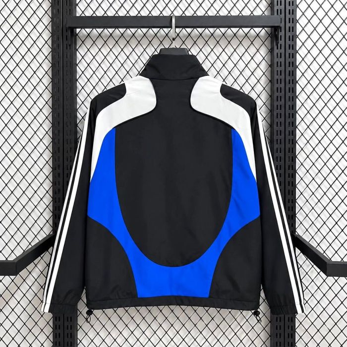 2026-2027 Chelsea Black/Blue Retro Model Soccer Windbreaker Jacket Football Jacket