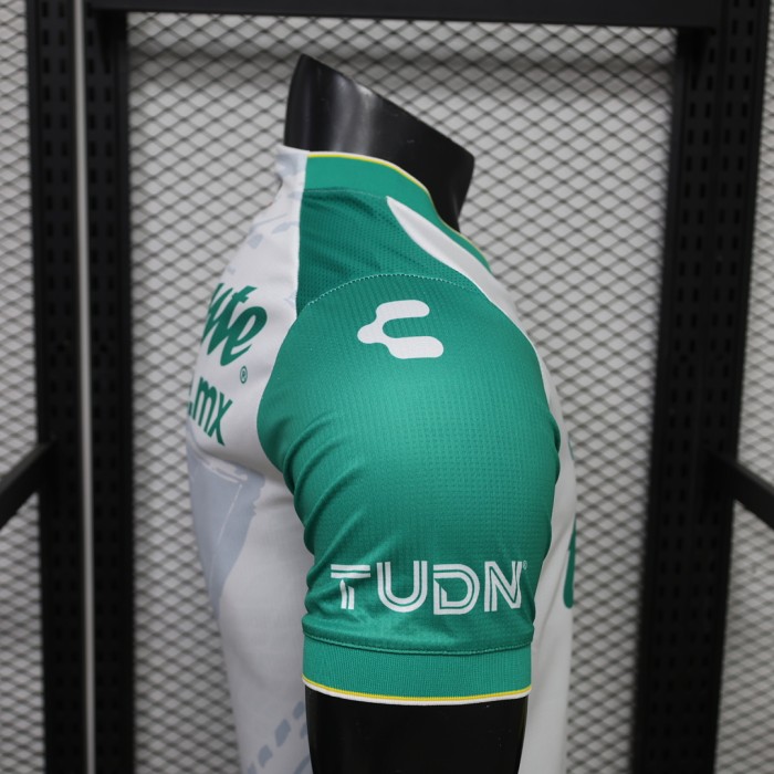 Player Version 2026-2027 Club Leon Away White Soccer Jersey Football Shirt