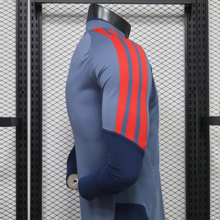 Long Sleeve Player Version 2026-2027 Bayern Munich Grey Soccer Jersey Bayern Munchen Football Shirt