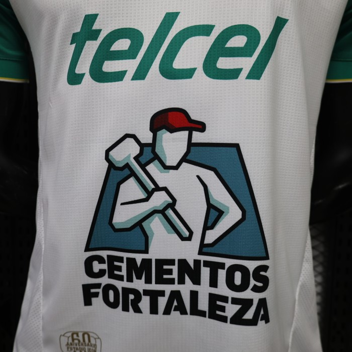 Player Version 2026-2027 Club Leon Away White Soccer Jersey Football Shirt