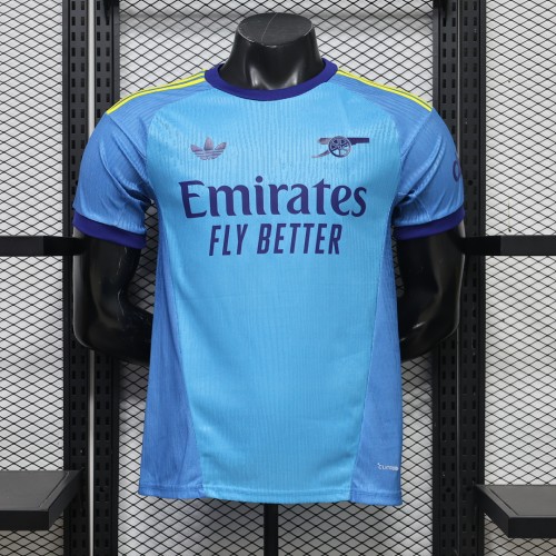 Player Version 2026-2027 Arsenal Blue Goalkeeper Soccer Jersey Football Shirt