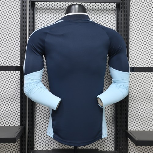 Long Sleeve Player Version 2026 Argentina Dark Blue Soccer Training Jersey Camisetas de Futbol