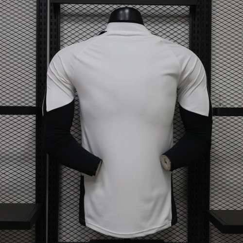 Long Sleeve Maillot Juve Shirt Player Version 2026-2027 Juventus White/Black Soccer Training Jersey Football Shirt