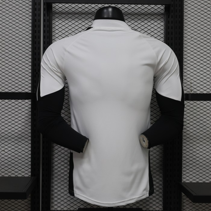 Long Sleeve Maillot Juve Shirt Player Version 2026-2027 Juventus White/Black Soccer Training Jersey Football Shirt