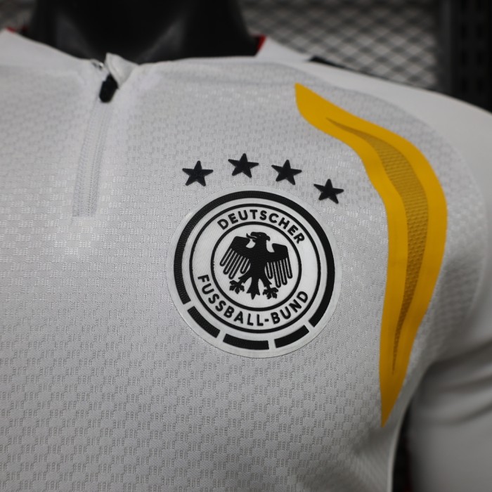 Long Sleeve Player Version 2026 Germany White/Red/Yellow Soccer Training Jersey Football Shirt