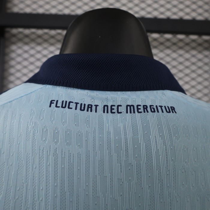 Player Version 2026-2027 Paris FC Away Light Blue Soccer Jersey Football Maillot