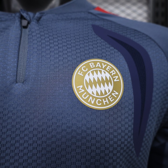 Long Sleeve Player Version 2026-2027 Bayern Munich Grey Soccer Jersey Bayern Munchen Football Shirt